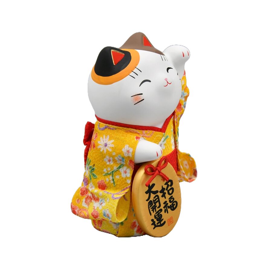 おもだか屋 | 今週のひと品 | 錦彩ちりめん小判招き猫(招福・大)